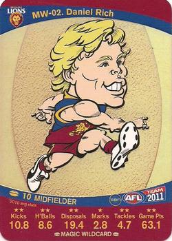 2011 Team Zone AFL Team - Magic Wildcards #MW-02 Daniel Rich Front